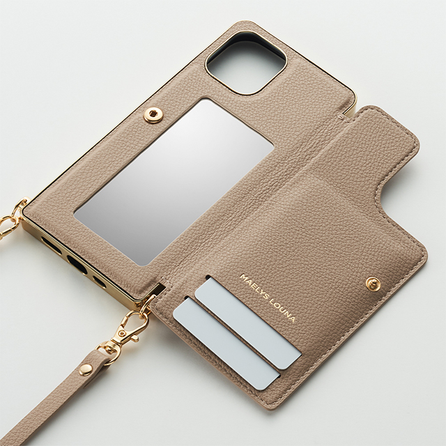 【iPhone12/12 Pro ケース】Cross Body Case for iPhone12/12 Pro (beige)