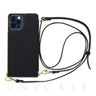 【iPhone12/12 Pro ケース】Cross Body Case for iPhone12/12 Pro (black)