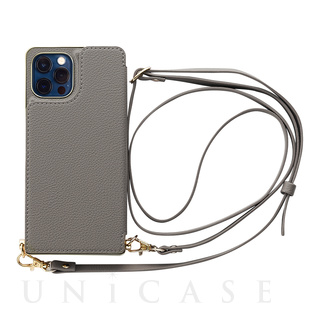 【iPhone12/12 Pro ケース】Cross Body Case for iPhone12/12 Pro (gray)