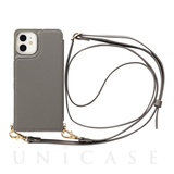 【iPhone12 mini ケース】Cross Body Case for iPhone12 mini (gray)