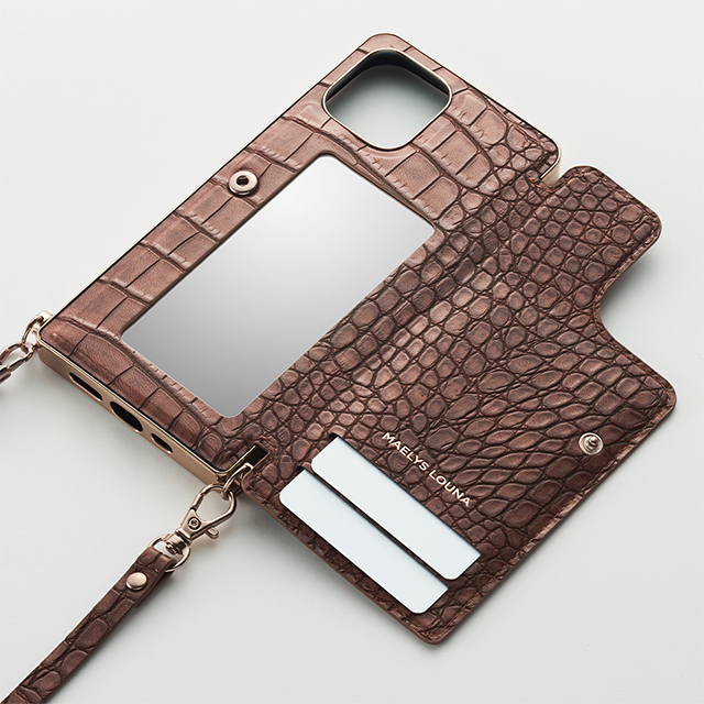 【iPhone12 mini ケース】Cross Body Case Animal Series for iPhone12 mini （crocodile）サブ画像