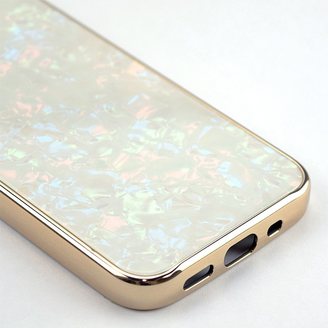 Iphone12 Mini ケース Glass Shell Case For Iphone12 Mini Gold Unicase Iphoneケースは Unicase