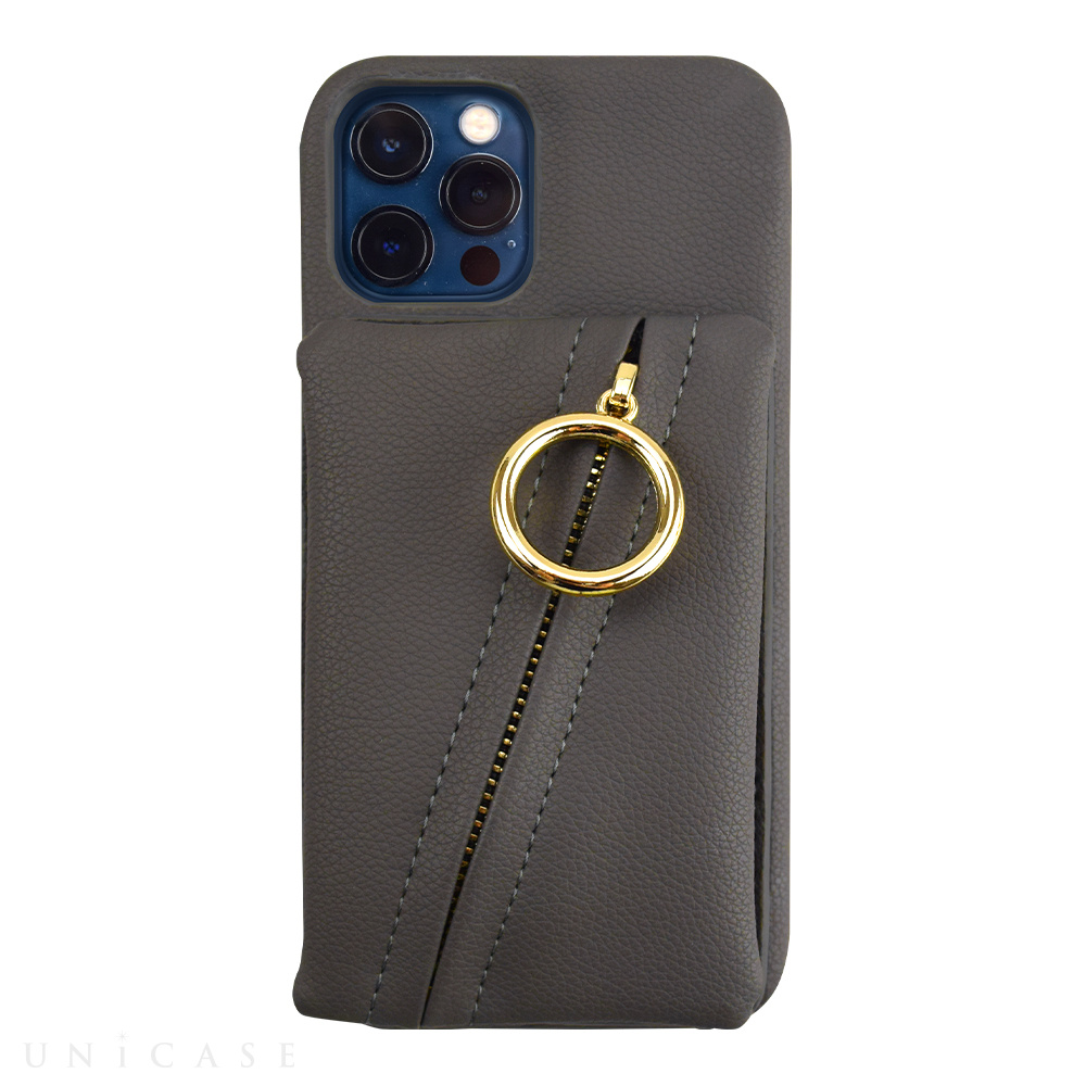 【iPhone12/12 Pro ケース】Clutch Ring Case for iPhone12/12 Pro (dark gray)