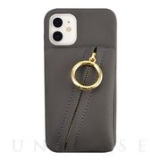 【iPhone12 mini ケース】Clutch Ring Case for iPhone12 mini (dark gray)