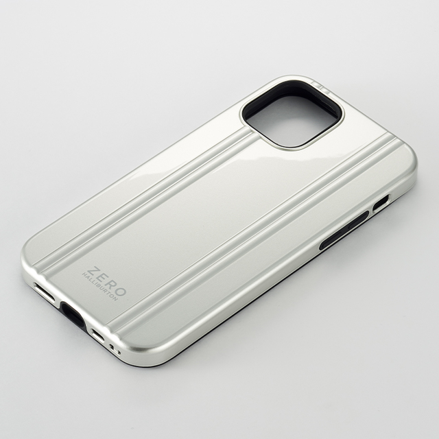 【iPhone12 mini ケース】ZERO HALLIBURTON Hybrid Shockproof Case for iPhone12 mini (Silver)