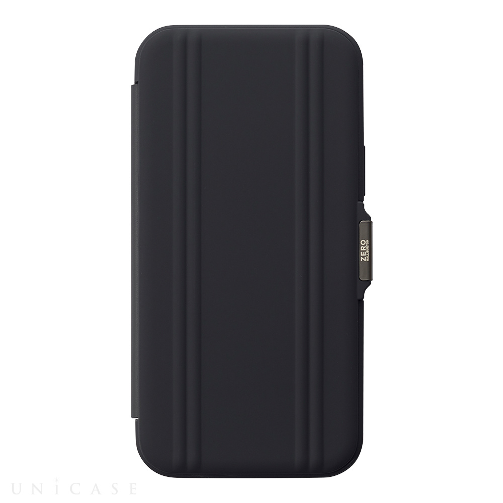 【iPhone12/12 Pro ケース】ZERO HALLIBURTON Hybrid Shockproof Flip Case for iPhone12/12 Pro (Black)