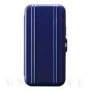 【iPhone12/12 Pro ケース】ZERO HALLIBURTON Hybrid Shockproof Flip Case for iPhone12/12 Pro (Blue)