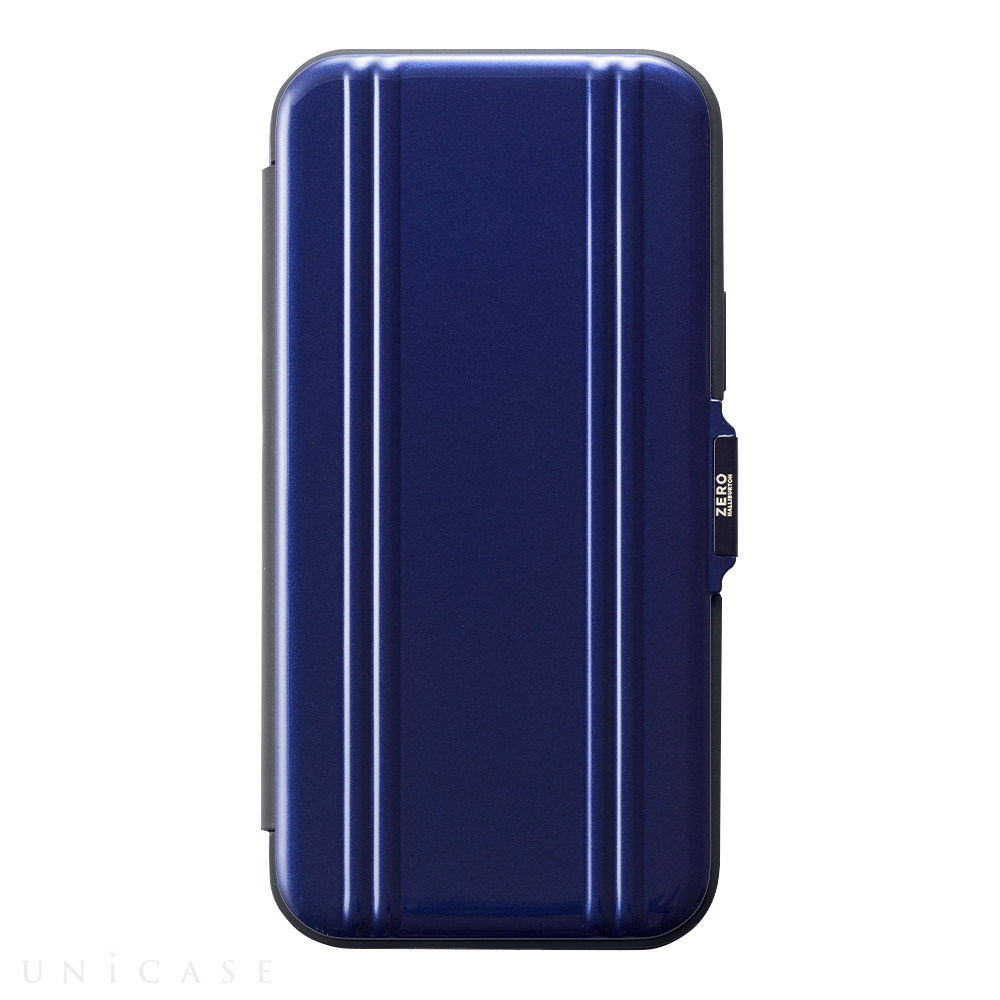 【iPhone12/12 Pro ケース】ZERO HALLIBURTON Hybrid Shockproof Flip Case for iPhone12/12 Pro (Blue)