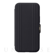 【iPhone12 mini ケース】ZERO HALLIBURTON Hybrid Shockproof Flip Case for iPhone12 mini (Black)