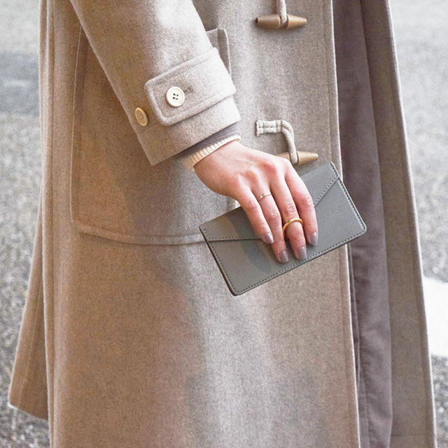 【iPhone12/12 Pro ケース】Letter Ring Flipcase for iPhone12/12 Pro (beige)サブ画像