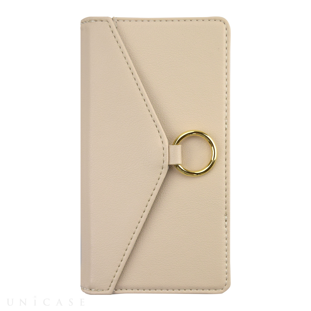 【iPhone12/12 Pro ケース】Letter Ring Flipcase for iPhone12/12 Pro (beige)