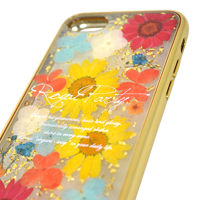 【iPhoneSE(第3/2世代)/8/7 ケース】ROYAL PARTY 押し花ケース (YELLOW)サブ画像