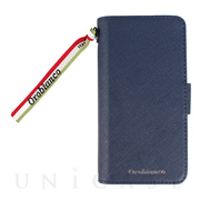 【iPhoneSE(第3/2世代)/8/7 ケース】“サフィアーノ調” PU Leather Book Type Case (ブルー)