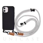 【iPhone12 mini ケース】Shoulder Strap Case for iPhone12 mini (gray)