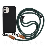 【iPhone12 mini ケース】Shoulder Strap Case for iPhone12 mini (green)