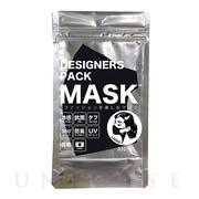 デザイナーズパックマスク[冷感（涼感）･抗菌･防臭･360度ストレッチ性能付き] レディース (ブラック)