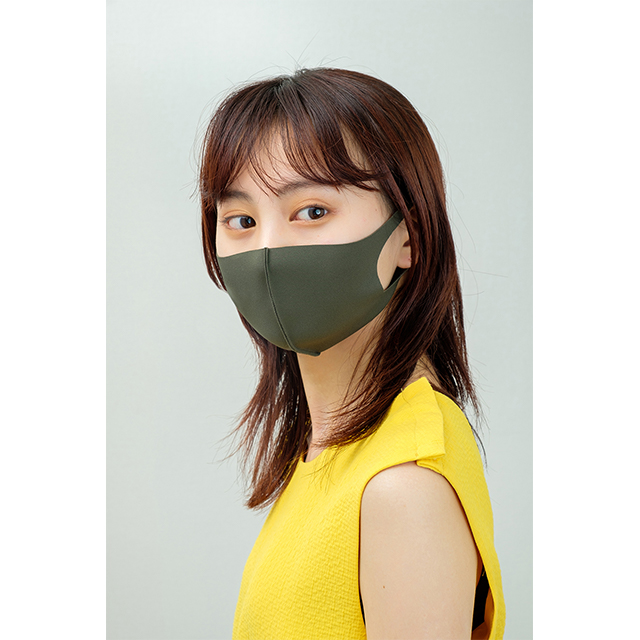 デザイナーズパックマスク[冷感（涼感）･抗菌･防臭･360度ストレッチ性能付き] レディース (アーミー)goods_nameサブ画像