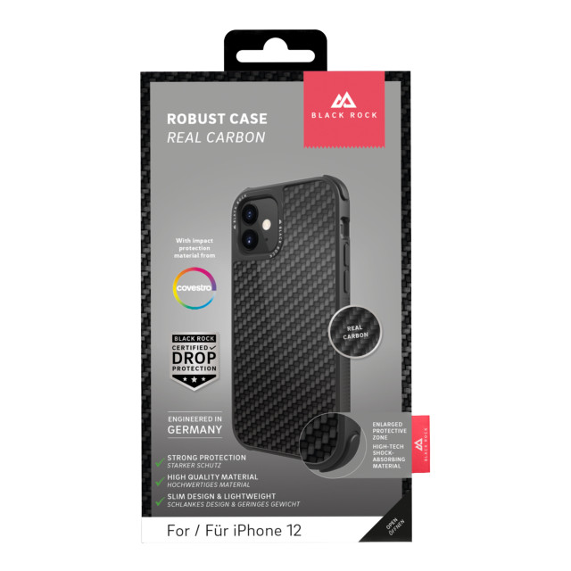 【iPhone12 mini ケース】Robust Case Real Carbon (Black)サブ画像