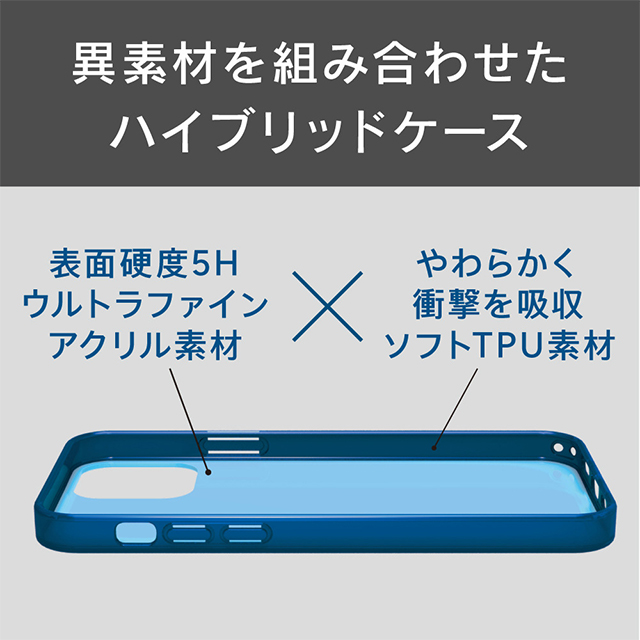 【iPhone12 mini ケース】[Turtle Hologram] ハイブリッドケース ホログラムパターン (ライン)サブ画像