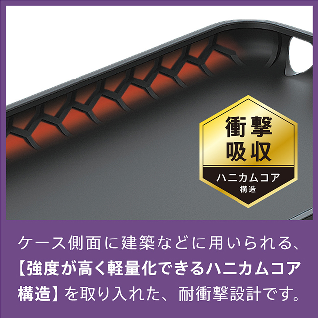 【iPhone12 mini ケース】[GRAV] 衝撃吸収 抗菌ハイブリッドケース (ブラック)goods_nameサブ画像