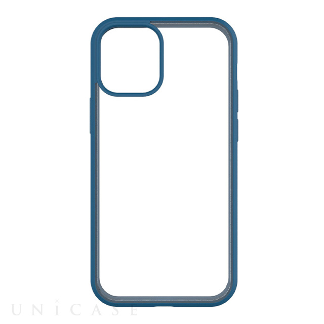 Iphone12 Mini ケース Grav 衝撃吸収 抗菌ハイブリッドケース ブルー Simplism Iphoneケースは Unicase