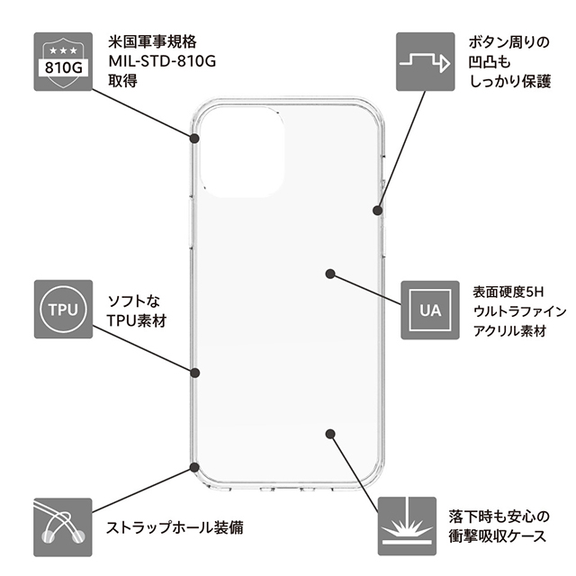 【iPhone12/12 Pro ケース】[Turtle Hologram] ハイブリッドケース ホログラムパターン (モザイク)goods_nameサブ画像