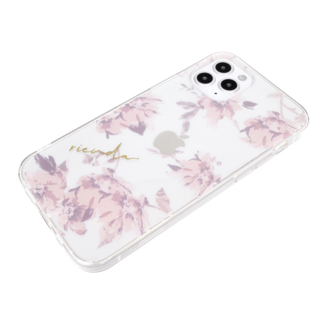 【iPhone12 mini ケース】rienda TPUクリアケース (Fall Flower/ベビーピンク)サブ画像