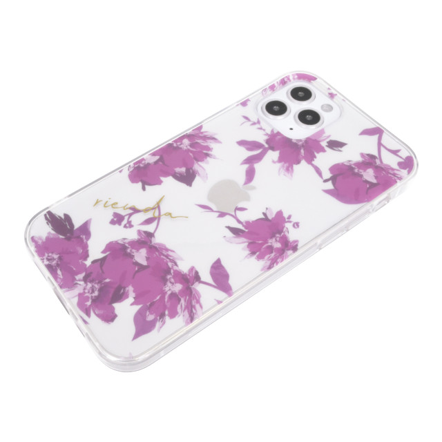 【iPhone12 mini ケース】rienda TPUクリアケース (Fall Flower/ロイヤルパープル)goods_nameサブ画像