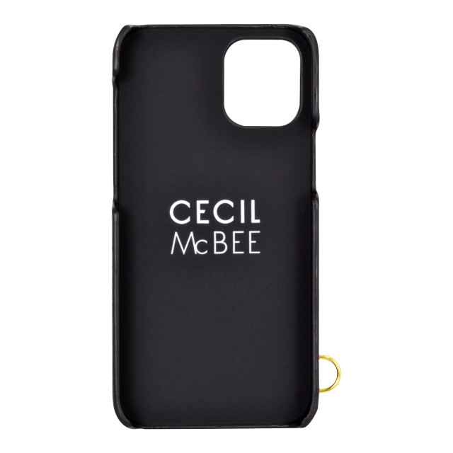 【iPhone12 mini ケース】CECIL McBEE キルティング背面ケース (BLACK)サブ画像