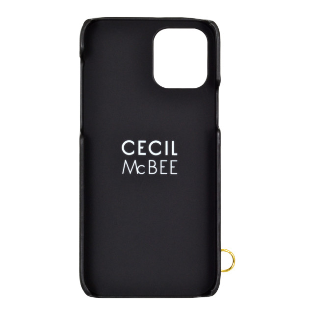 【iPhone12/12 Pro ケース】CECIL McBEE キルティング背面ケース (BLACK)サブ画像