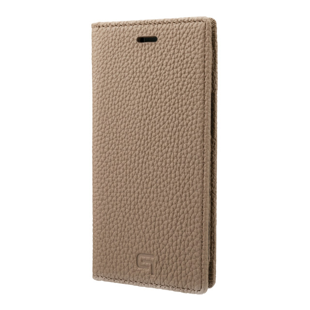 【iPhone12 mini ケース】Shrunken-Calf Leather Book Case (Taupe)goods_nameサブ画像
