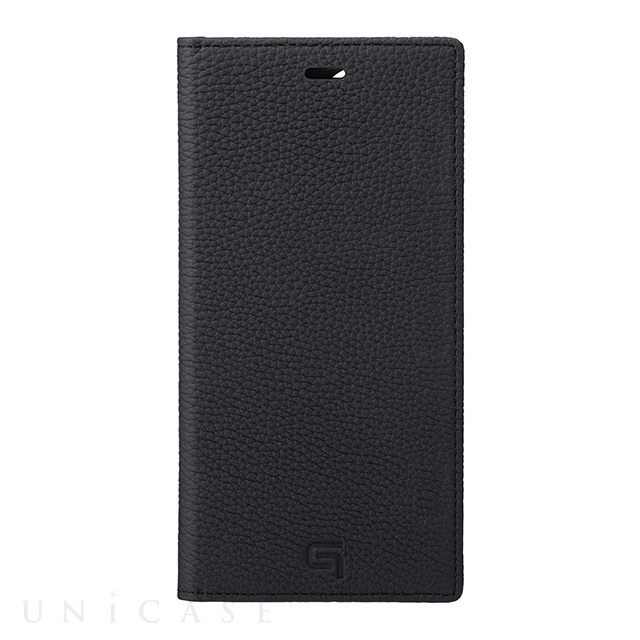 【iPhone12 Pro Max ケース】Shrunken-Calf Leather Book Case (Black)