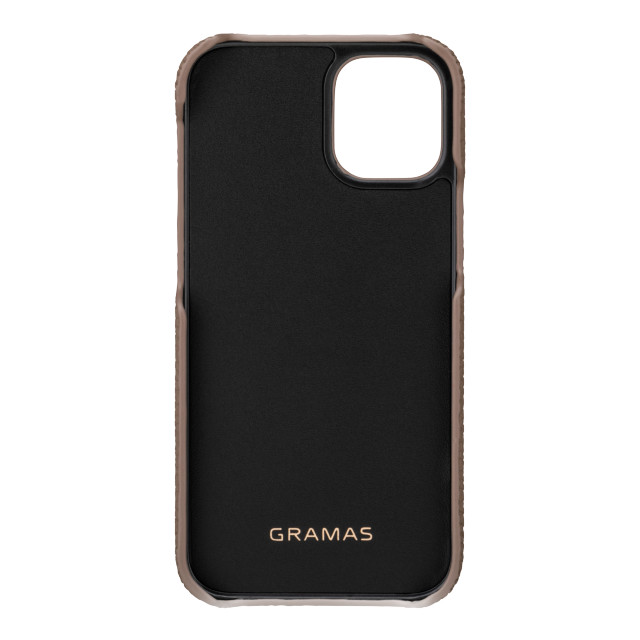 【iPhone12 mini ケース】Shrunken-Calf Leather Shell Case (Taupe)goods_nameサブ画像