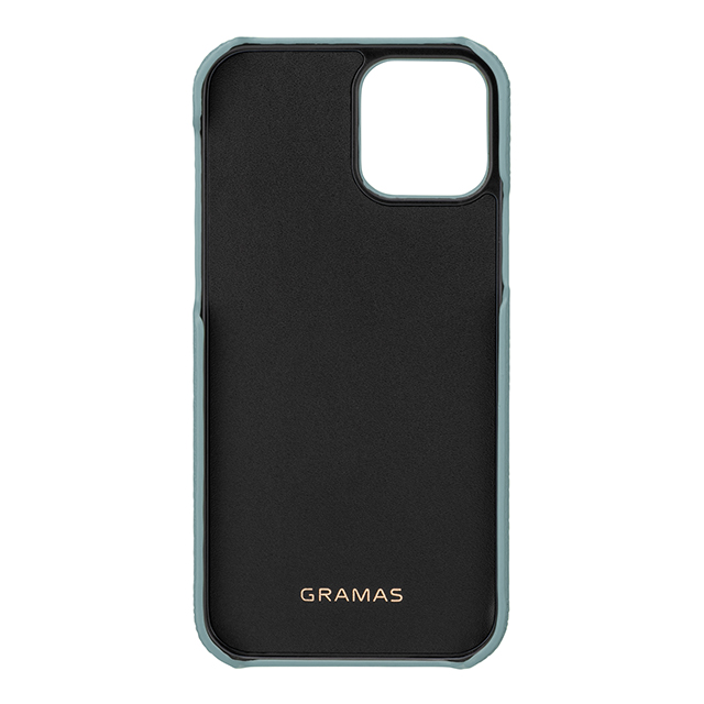 【iPhone12/12 Pro ケース】Shrunken-Calf Leather Shell Case (Baby Blue)goods_nameサブ画像