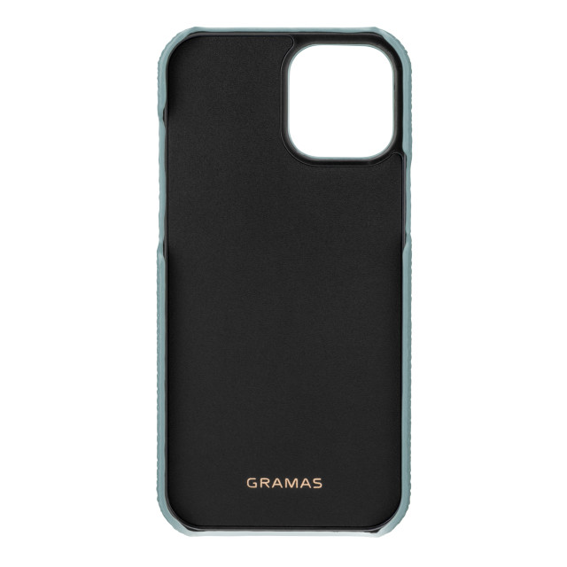 【iPhone12 Pro Max ケース】Shrunken-Calf Leather Shell Case (Baby Blue)goods_nameサブ画像