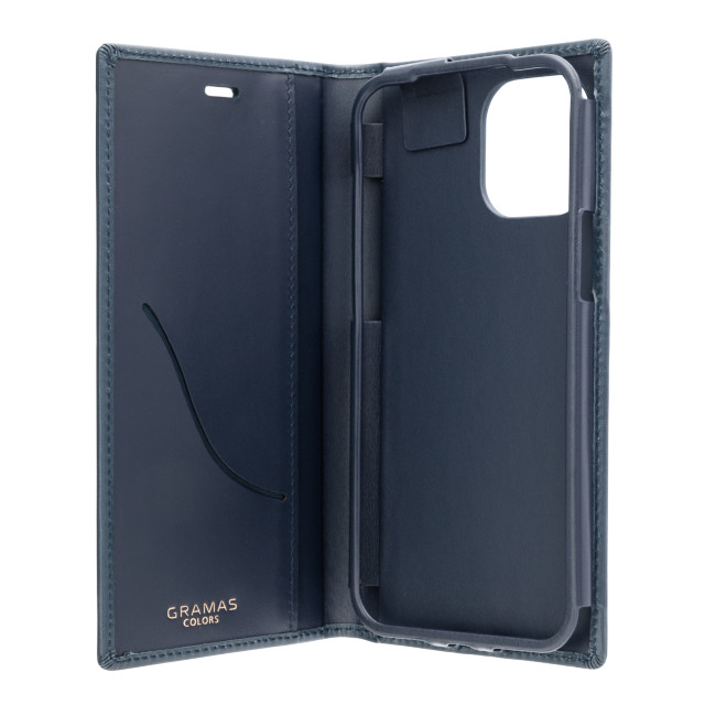 【iPhone12 Pro Max ケース】Italian Genuine Leather Book Case (Navy)goods_nameサブ画像