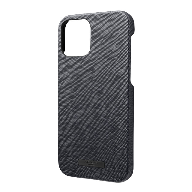 【iPhone12/12 Pro ケース】“EURO Passione” PU Leather Shell Case (Dark Navy)