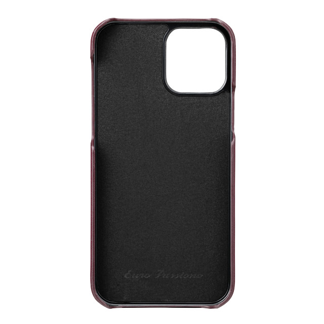 【iPhone12/12 Pro ケース】“EURO Passione” PU Leather Shell Case (Burgundy)goods_nameサブ画像