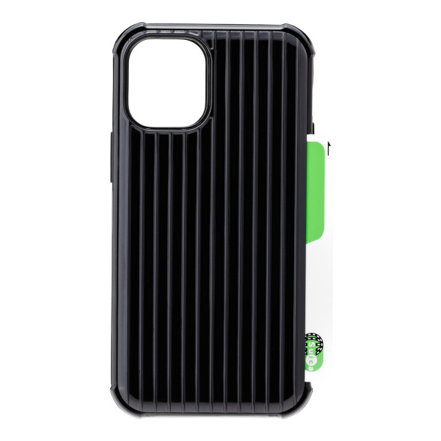 【iPhone12 mini ケース】”Rib-Slide” Hybrid Shell Case (Black)goods_nameサブ画像