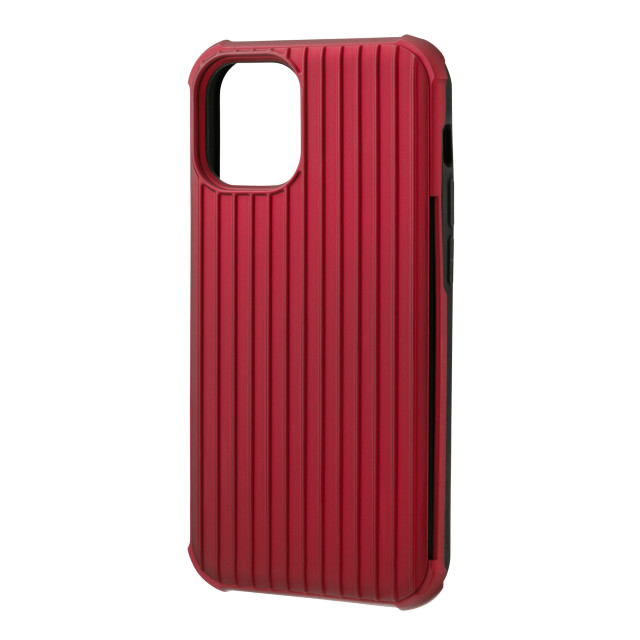 【iPhone12 mini ケース】”Rib-Slide” Hybrid Shell Case (Red)goods_nameサブ画像