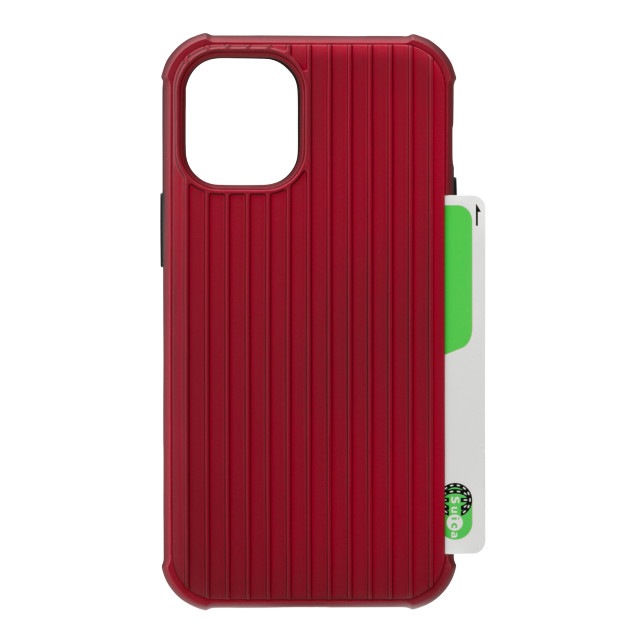 【iPhone12 mini ケース】”Rib-Slide” Hybrid Shell Case (Red)goods_nameサブ画像