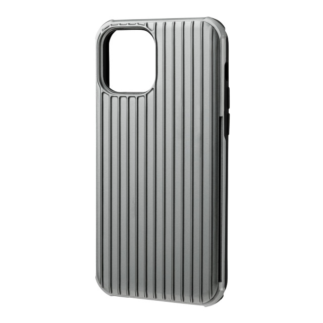 【iPhone12/12 Pro ケース】”Rib-Slide” Hybrid Shell Case (Gray)サブ画像