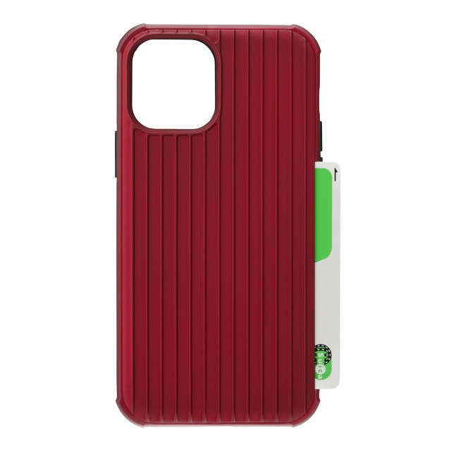 【iPhone12/12 Pro ケース】”Rib-Slide” Hybrid Shell Case (Red)サブ画像