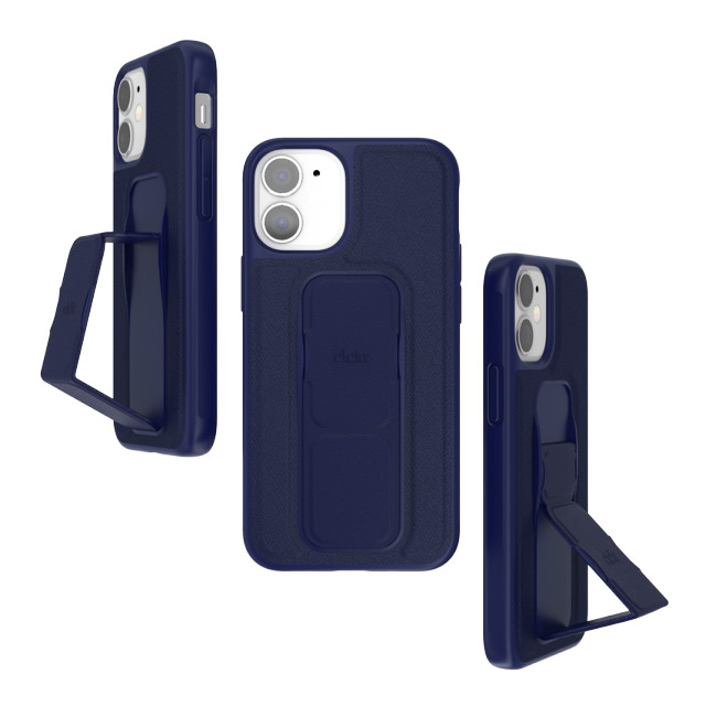 【iPhone12 mini ケース】CLEAR GRIPCASE Saffiano (Navy Blue)goods_nameサブ画像