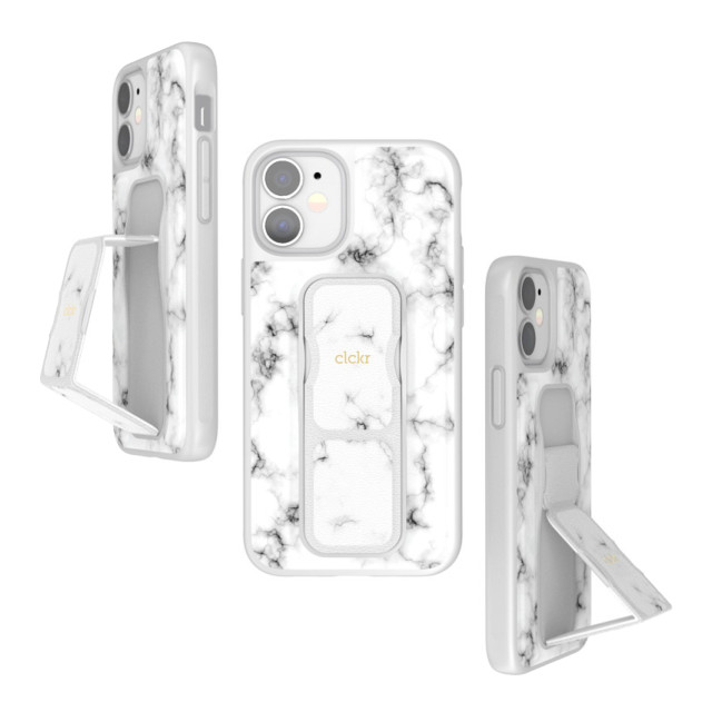 【iPhone12 mini ケース】CLEAR GRIPCASE Marble (White Marble)サブ画像