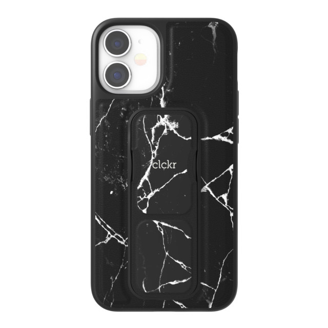 【iPhone12 mini ケース】CLEAR GRIPCASE Marble (Marble Black)サブ画像
