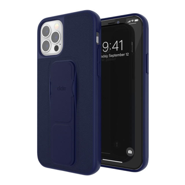 【iPhone12/12 Pro ケース】CLEAR GRIPCASE Saffiano (Navy Blue)goods_nameサブ画像