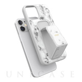 【iPhone12 mini ケース】CLEAR GRIPCASE Marble (White Marble)