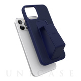 【iPhone12/12 Pro ケース】CLEAR GRIPCASE Saffiano (Navy Blue)
