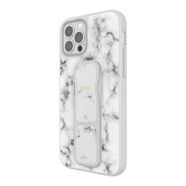 【iPhone12/12 Pro ケース】CLEAR GRIPCASE Marble (White Marble)サブ画像